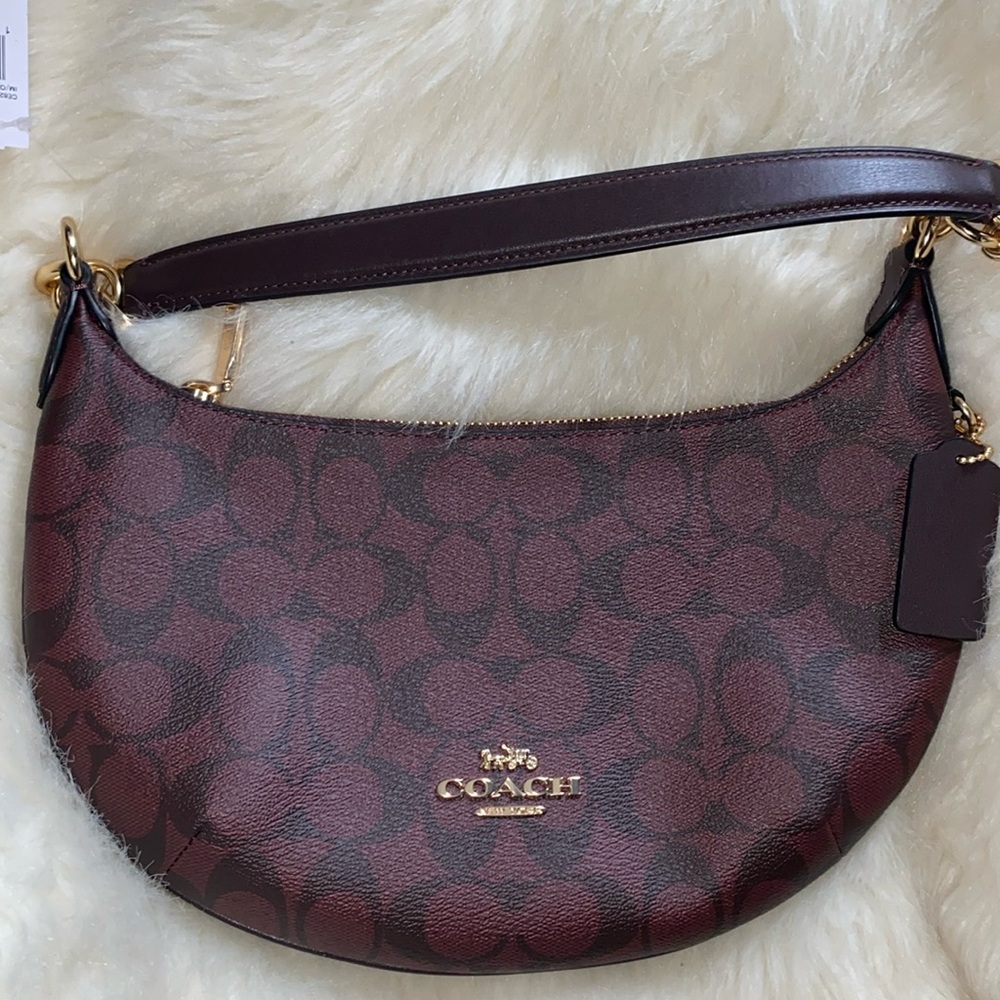 Coach Burgundy Shoulder Bag